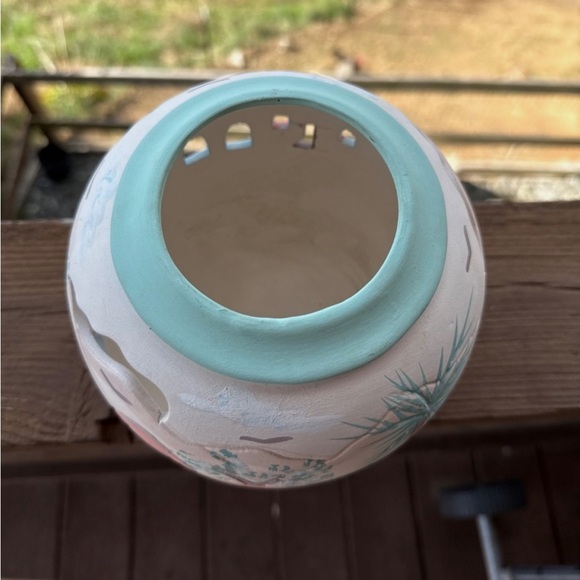 Hand-Painted Southwestern Ceramic Vase - Picture 4 of 5